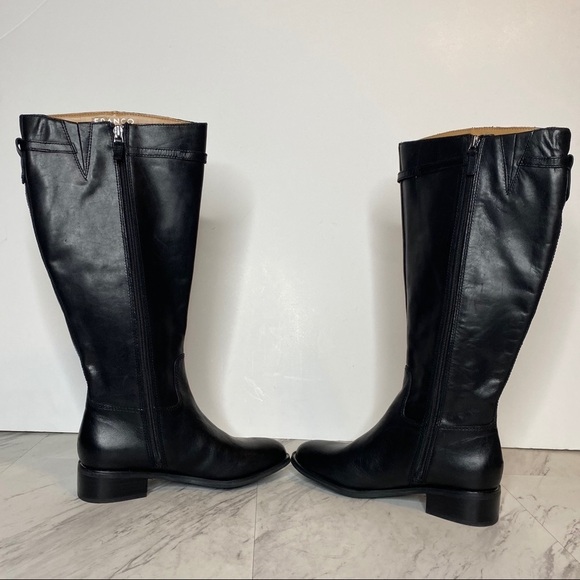 Franco Sarto Belaire Wide Calf Leather Riding Boot 6M - Picture 5 of 14